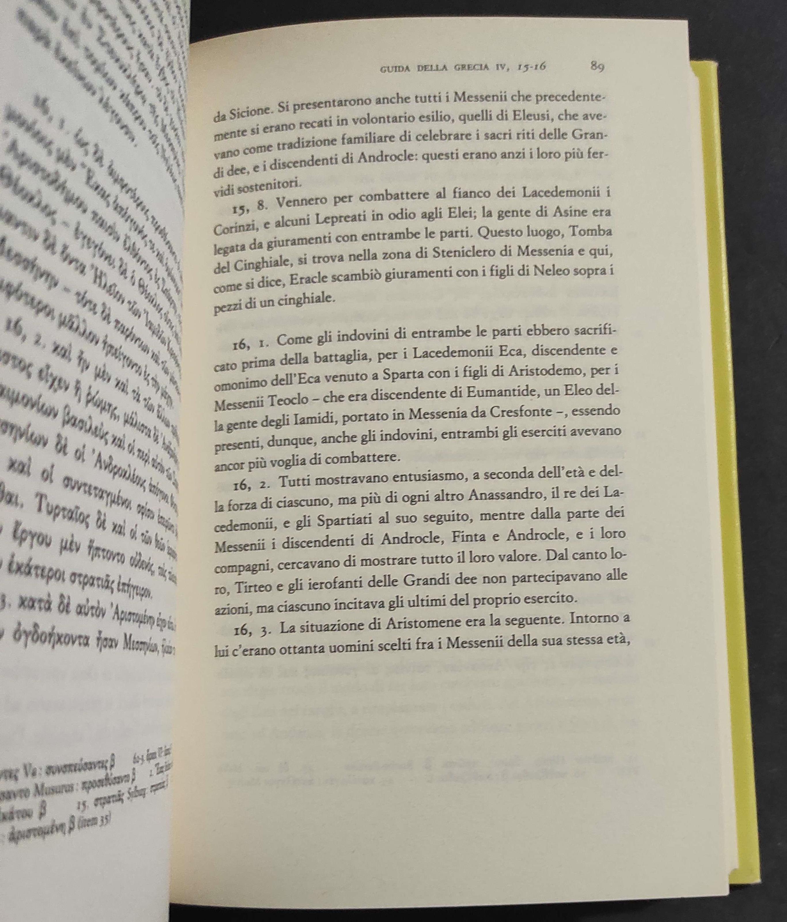 Guida della Grecia IV - La Messenia - Pausania - Ed. Valla-Mondadori - 1994