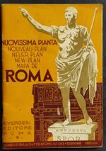 Nuovissima Pianta di Roma - Linee Filo Tramviarie - Vie - Piazze - Ed. Verdesi - 1939