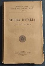 Storia d'Italia dal 1871 al 1915 - B. Croce - Ed. Laterza - 1947