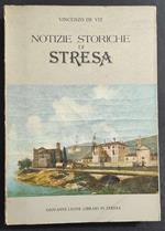 Notizie Storiche di Stresa - V. De Vit - Ed. Leone - 1977 - Anast. 1854