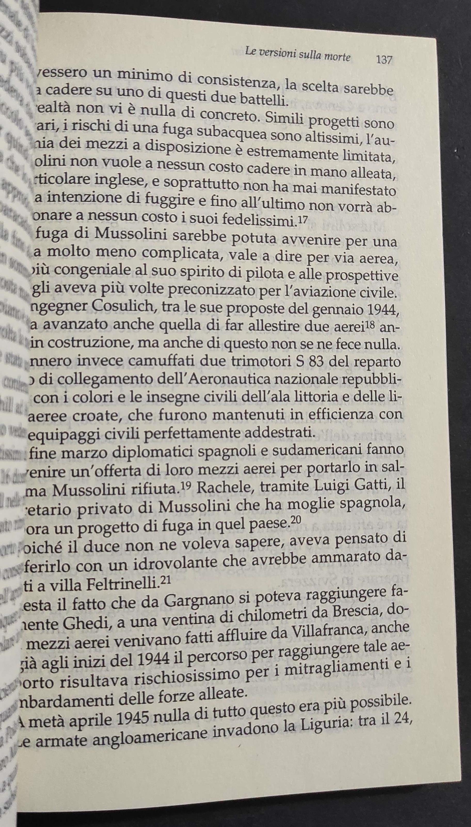Le Ultime Ore di Mussolini - P. B. Bollone - Ed. Mondadori - 2006