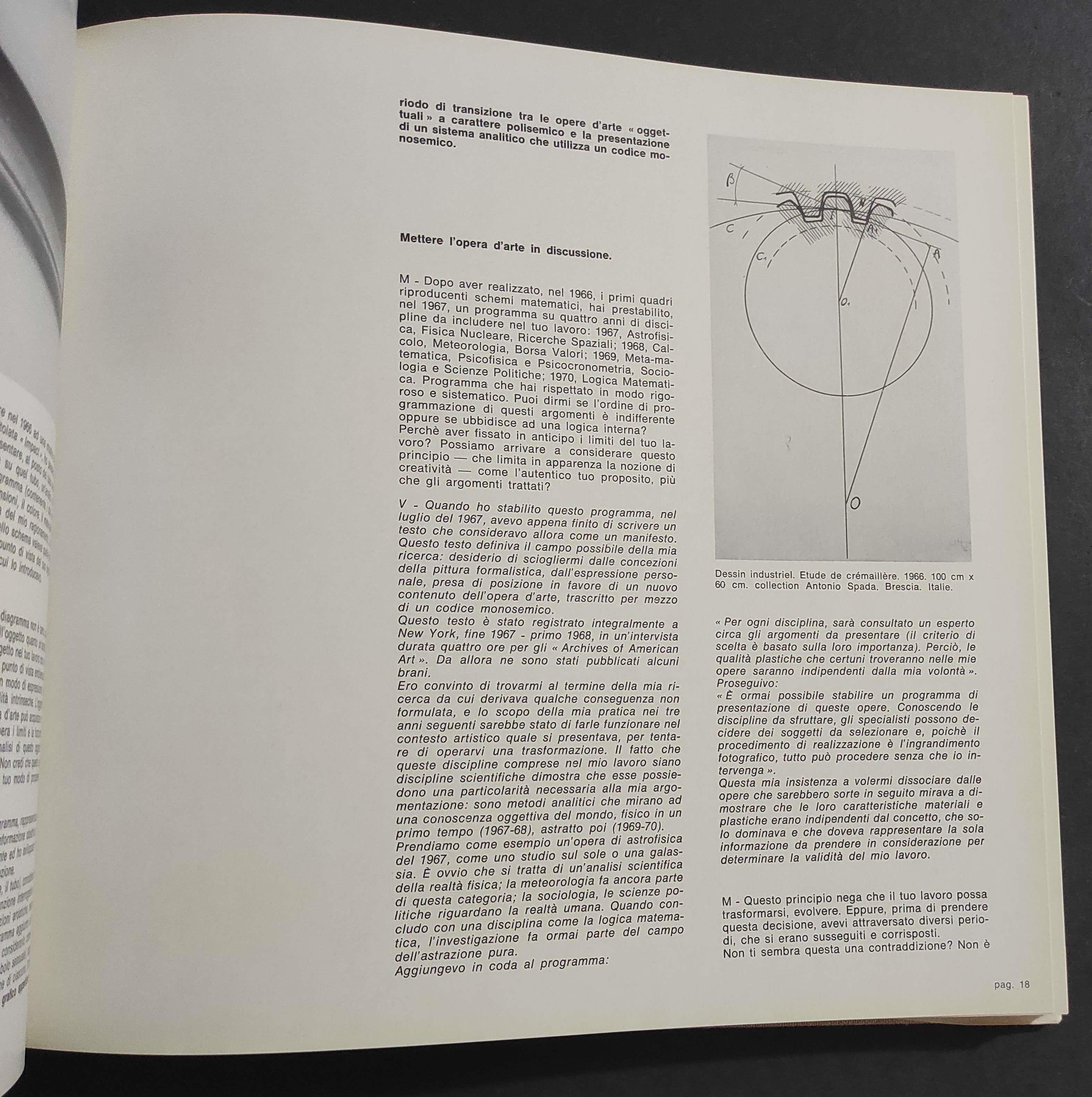 Bernar Venet - C. Millet - Ed. Prearo - 1974