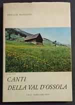 Canti della Val d'Ossola - R. Biancossi - 1974