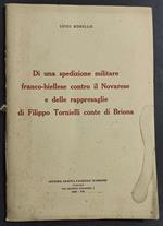 Di una Spedizione Militare Franco-Biellese Contro il Novarese delle Rappresaglie di F. Tornielli di Briona - L. Borello - 1929
