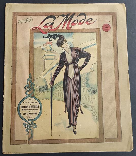Rivista La Mode n.7 - 1914 - copertina