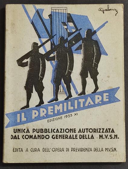 Il Premilitare - 1933 - - copertina