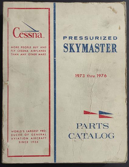 Pressurized Skimaster - 1973 to 1976- Parts Catalog - 1976 - copertina