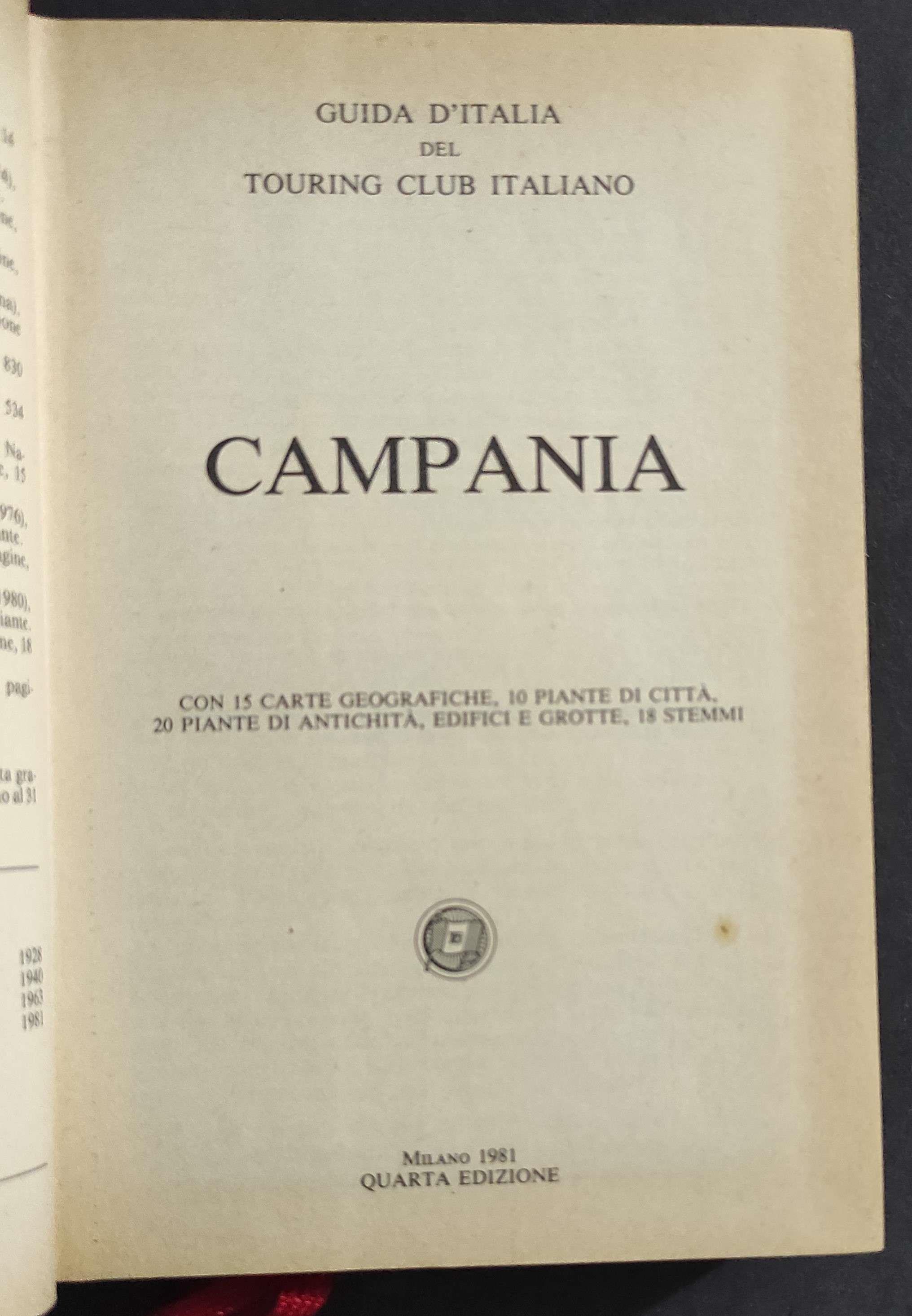Guide d'Italia - Campania - Touring Club Italiano