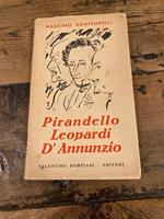 Pirandello, Leopardi, d' Annunzio