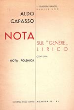 Nota sul genere lirico. Con una nota polemica