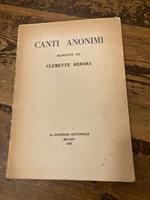 Canti anonimi raccolti da Clemente Rebora