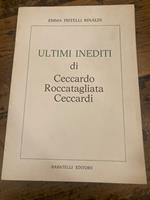 Ultimi inediti di Ceccardo Roccatagliata Ceccardi
