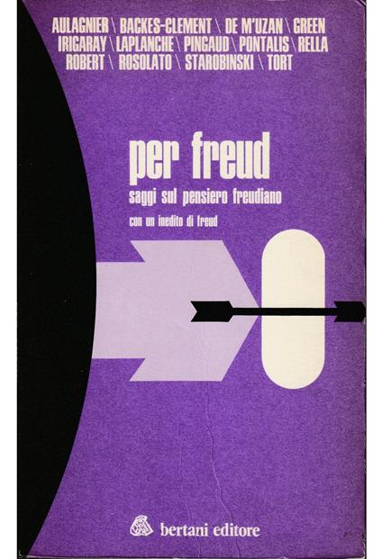 Per Freud Saggi sul pensiero freudiano Con un inedito di Freud - copertina