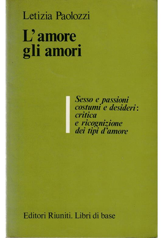 L’amore gli amori - Letizia Paolozzi - copertina