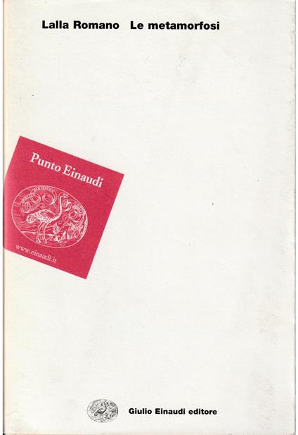 Le metamorfosi - Lalla Romano - copertina