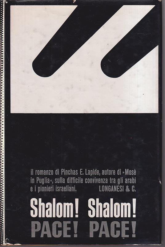Shalom! Shalom! Pace! Pace! - Pinchas Lapide - copertina