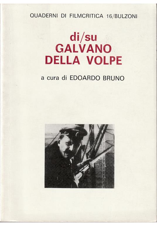 Di/su Galvano della Volpe - copertina