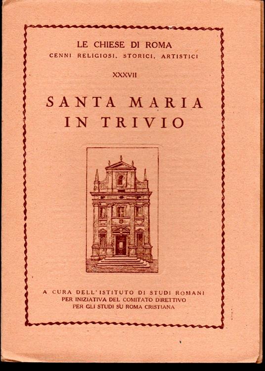 Santa Maria in Trivio - copertina