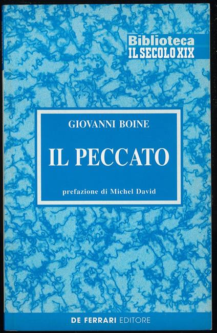 Il peccato - Giovanni Boine - copertina