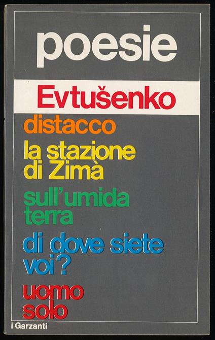 Poesie - Evgenij Evtusenko - copertina