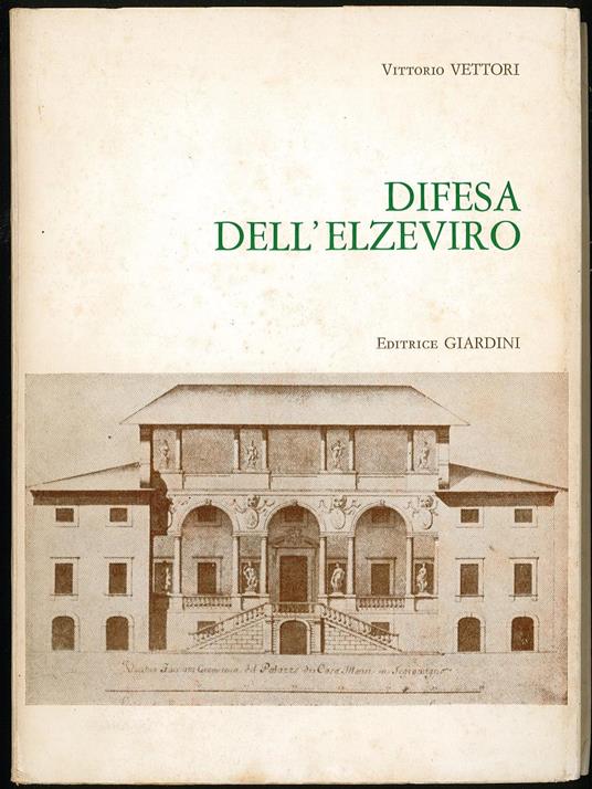 Difesa dell'elzeviro - Vittorio Vettori - copertina