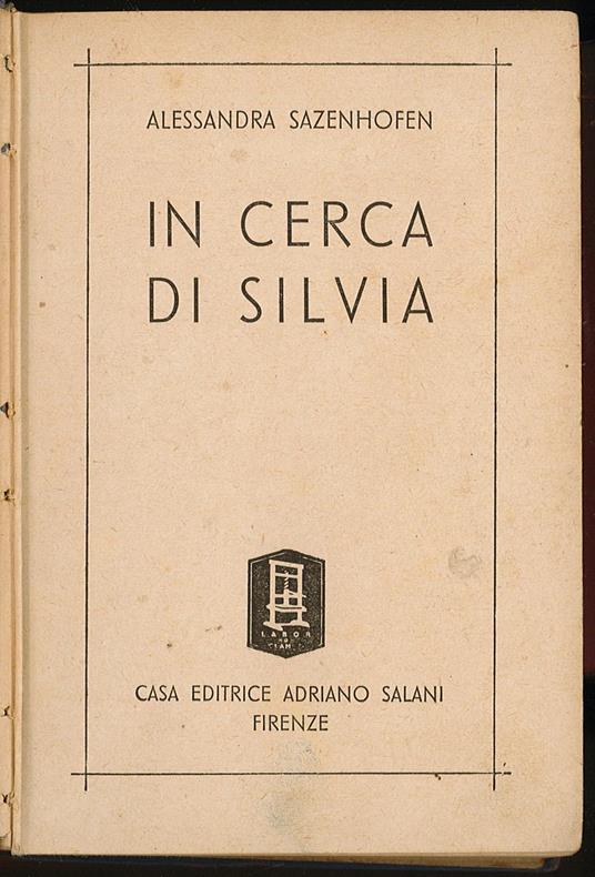 In cerca di Silvia - copertina