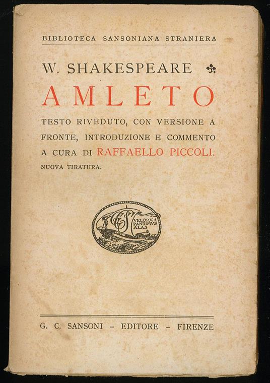 Amleto - William Shakespeare - copertina