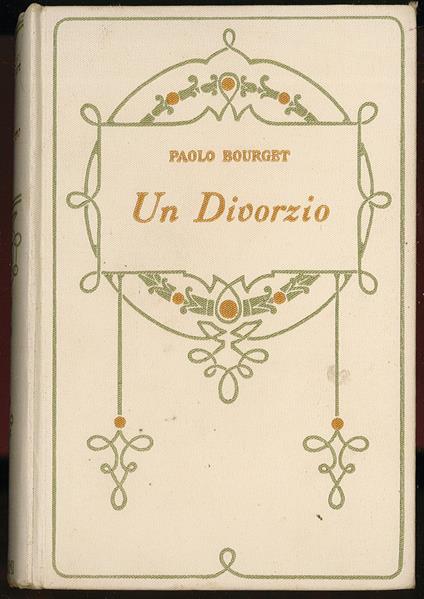Un divorzio - Paolo Bougeat - copertina