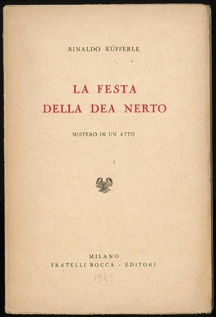 festa della Dea Nerto - copertina