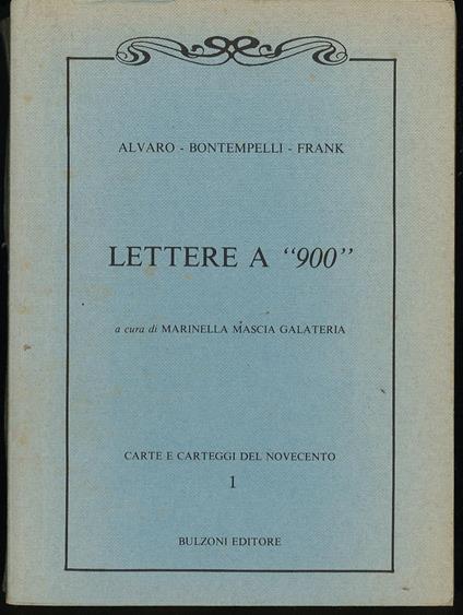 Lettere a 900 - copertina