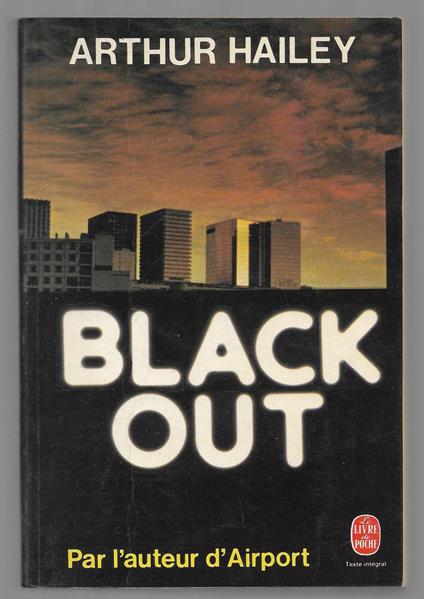 Black out - Arthur Hailey - copertina
