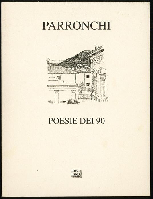 Poesie dei 90 - Alessandro Parronchi - copertina