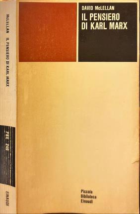Il pensiero di Karl Marx - David McLellan - copertina