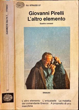 L' altro elemento - Giovanni Pirelli - copertina