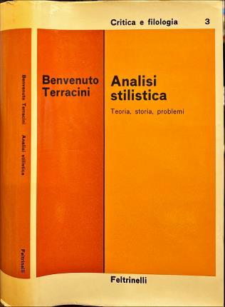 Analisi stilistica - Benvenuto Terracini - copertina