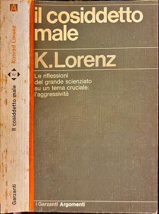 Il cosidetto male - Konrad Lorenz - copertina