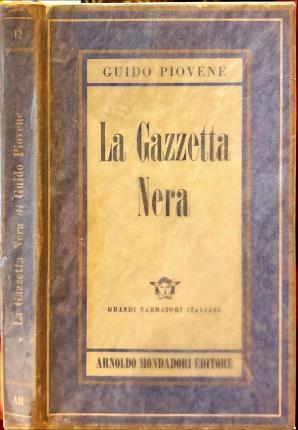 gazzetta nera - Guido Piovene - copertina