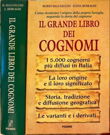 Il grande libro dei cognomi - copertina