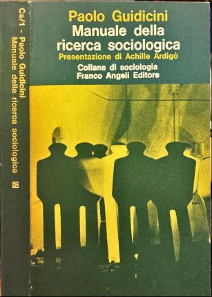 Manuale dell ricerca sociologica - Paolo Guidicini - copertina