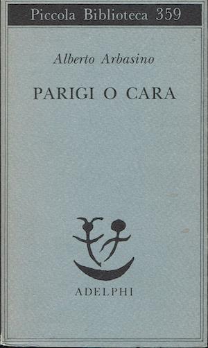 Parigi o cara - Alberto Arbasino - copertina