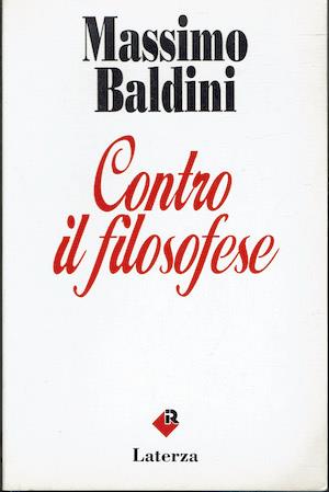 Contro il filosofese - Massimo Baldini - copertina