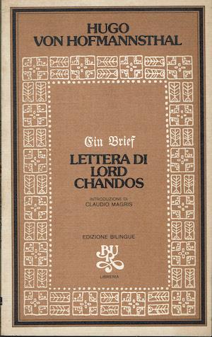 Lettera di Lord Chandos - copertina
