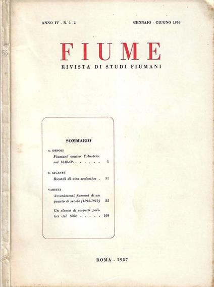 Fiume - copertina