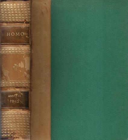 Homo Anno III 1962 - copertina