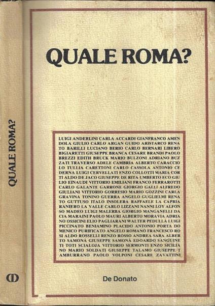 Quale Roma? - copertina