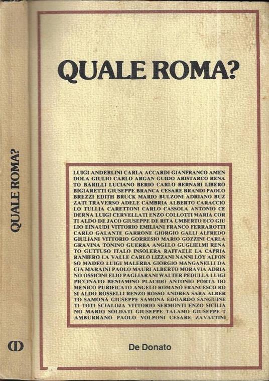 Quale Roma? - copertina