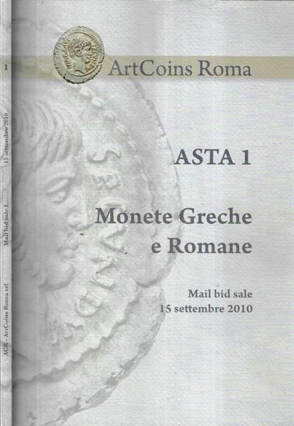 Asta 1 Monete greche e romane - copertina