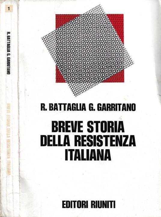 Breve storia della Resistenza Italiana - Roberto Battaglia - copertina