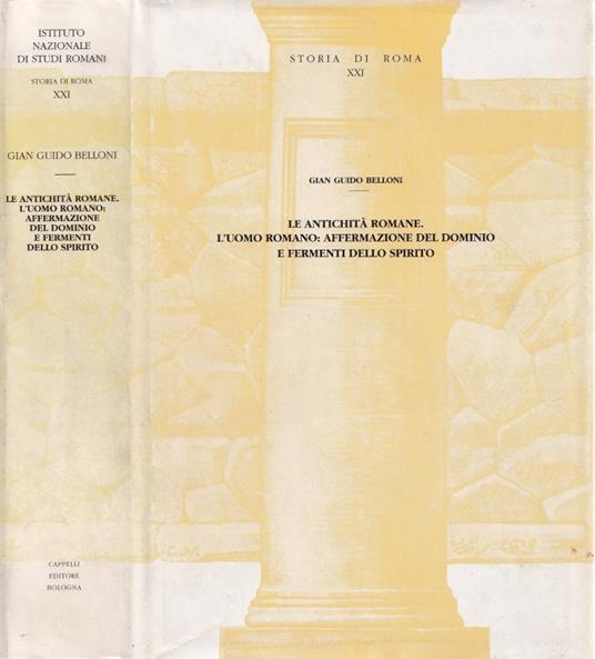 Le antichità romane - G. Guido Belloni - copertina