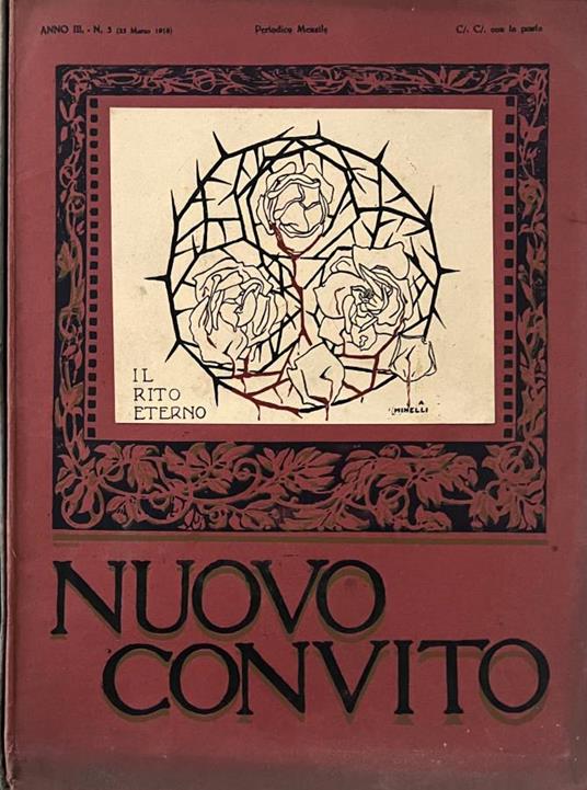 Nuovo convito, anno III, n. 3 e 6, 1918 - copertina